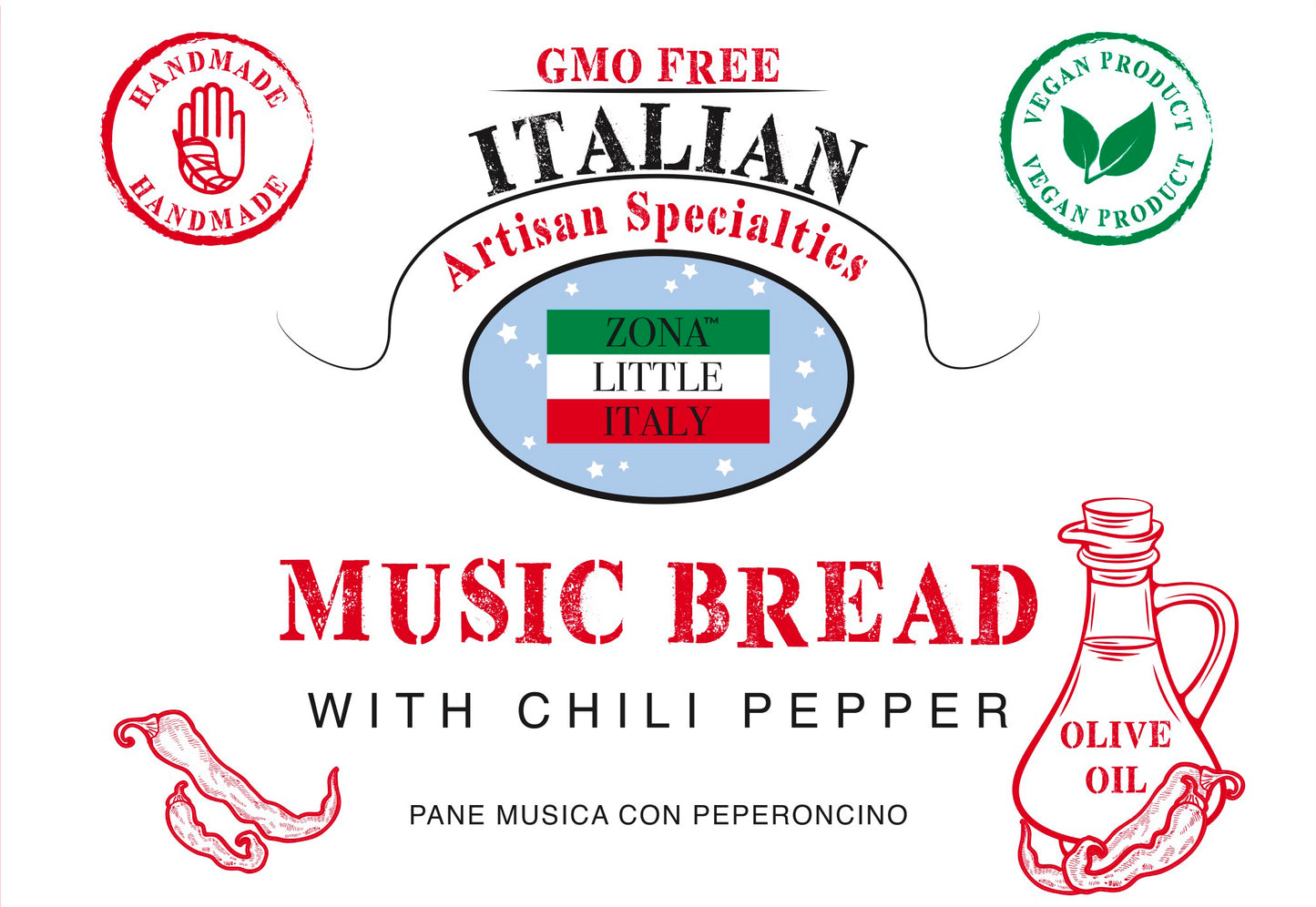 Music Bread ™ with Chili Pepper